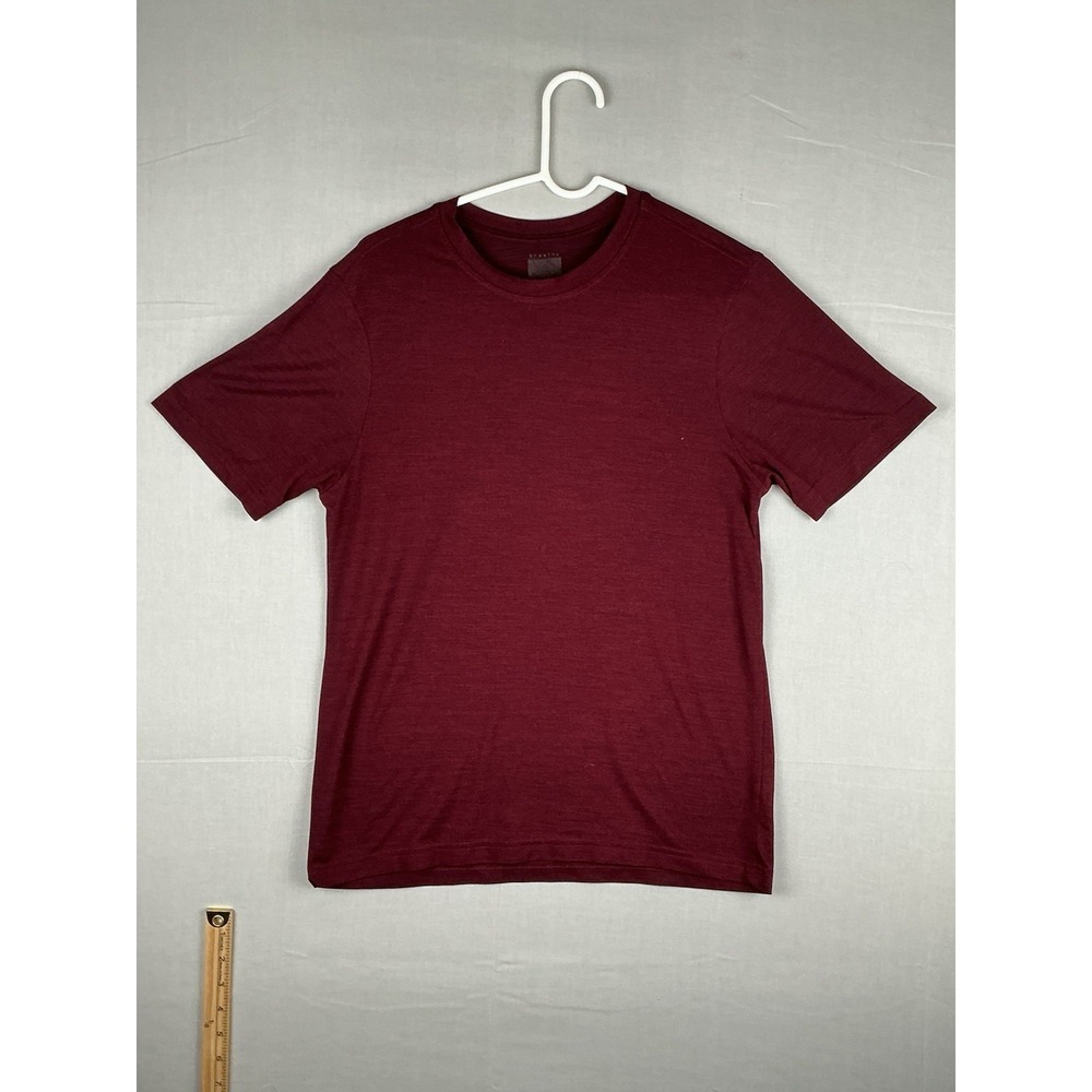 Breathe T Shirt Mens Small Red Short Sleeve Crew Neck Lightweight Basic
